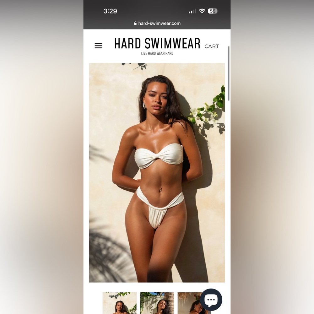 Hard swimwear bikini in ivory